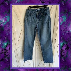 Size 10 Mid-rise Straight Leg Jeans